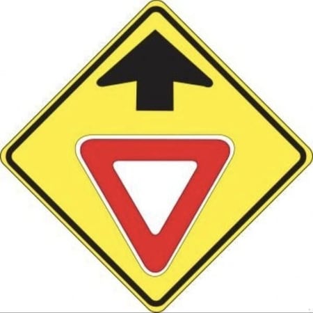 Accuform STOP AND YIELD SIGN YIELD AHEAD 30 in  X FRW538RA